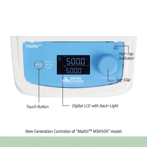 Máy khuấy từ gia nhiệt, nhiệt độ cao 500℃ “MaXtirTM MSH500” DH.WMH00500 1