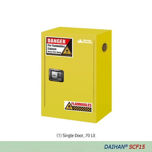 Tủ chống cháy 1 cửa không tự đóng, 1 kệ, 70 Lít DH.SCF1507