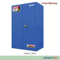 Tủ an toàn cho axit và chất ăn mòn 2 cửa 1100 lít, mã DH.SCC110